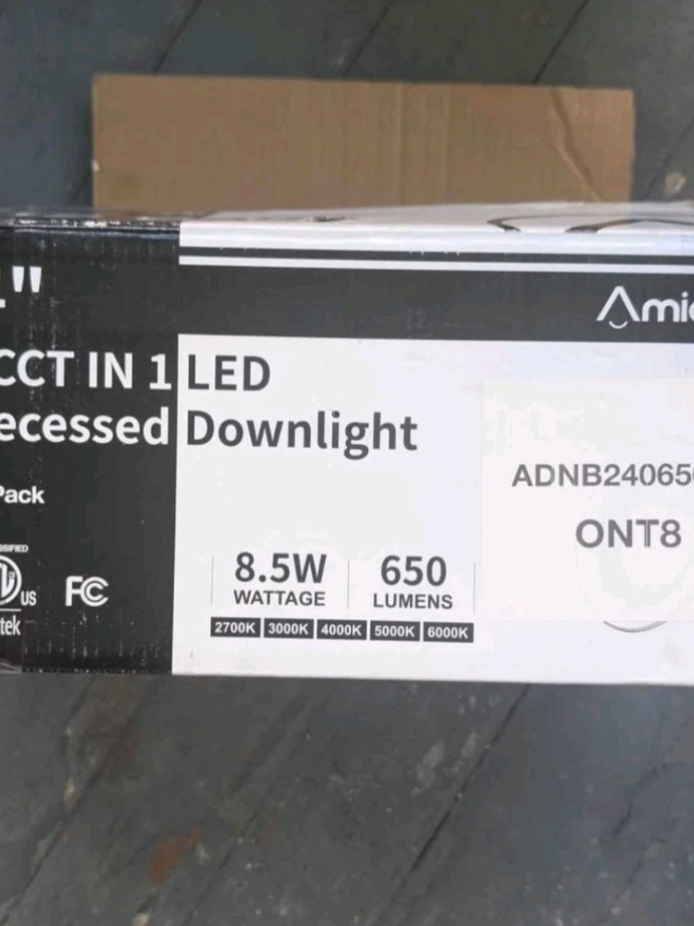Amico 4" 5CCT In 1 LED Recessed Downlight 12 Pack 8.5W 650 Lumens Adjustable...